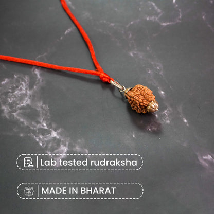 Gold Plated Necklace Chain with Rudraksha Mahakal Pendant